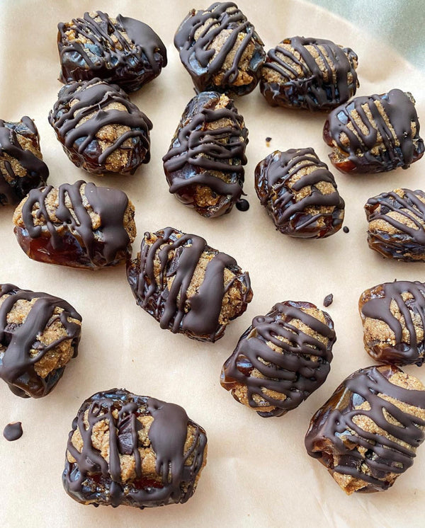 Gluten-Free Cookie Dough Stuffed Dates