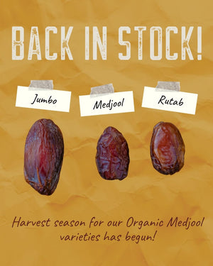 JUMBO MEDJOOL DATES ARE BACK IN STOCK! 🙌