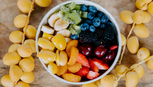 Yellow Barhi Fruit Salad